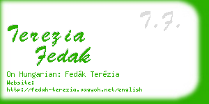 terezia fedak business card