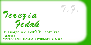 terezia fedak business card